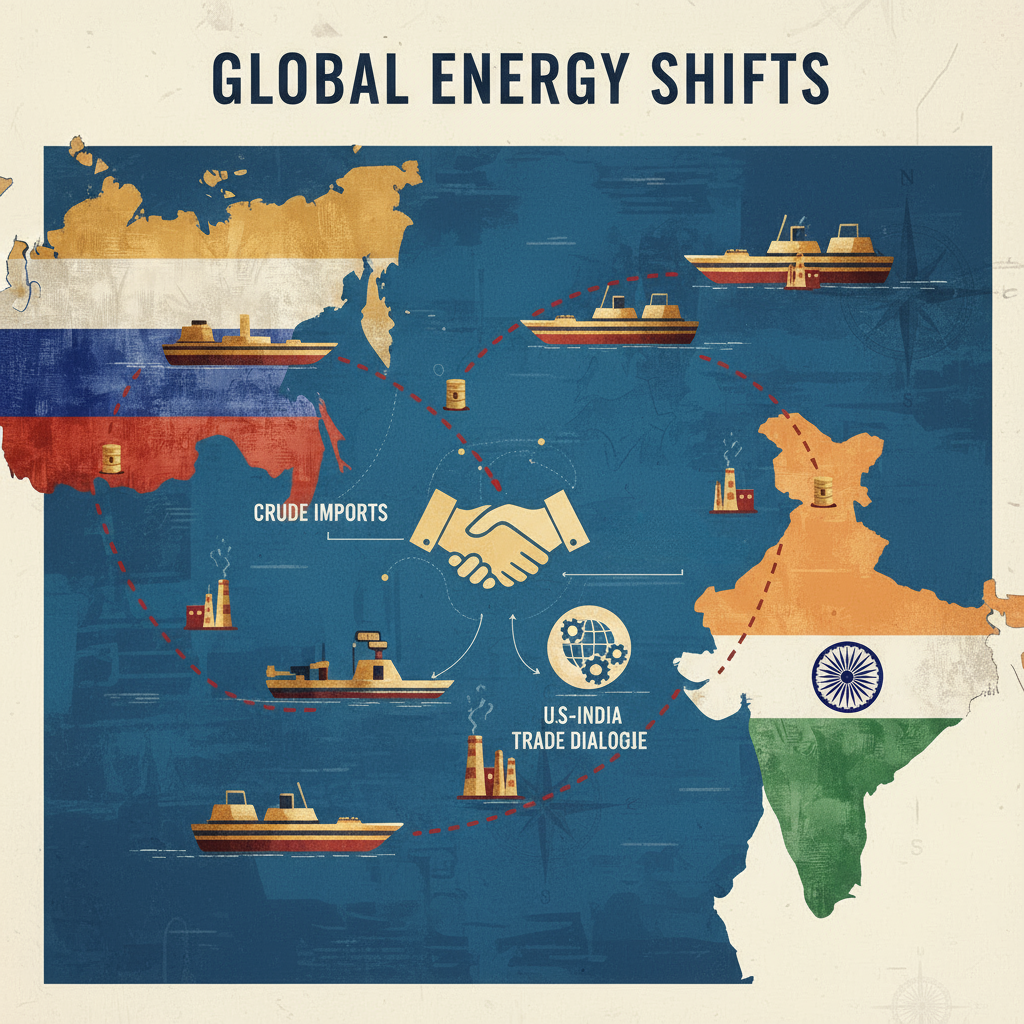 Confusion Over India’s Russian Oil Cuts: Washington Says Halved, New Delhi Says Business as Usual